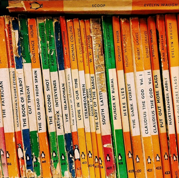 Row of Penguin Books