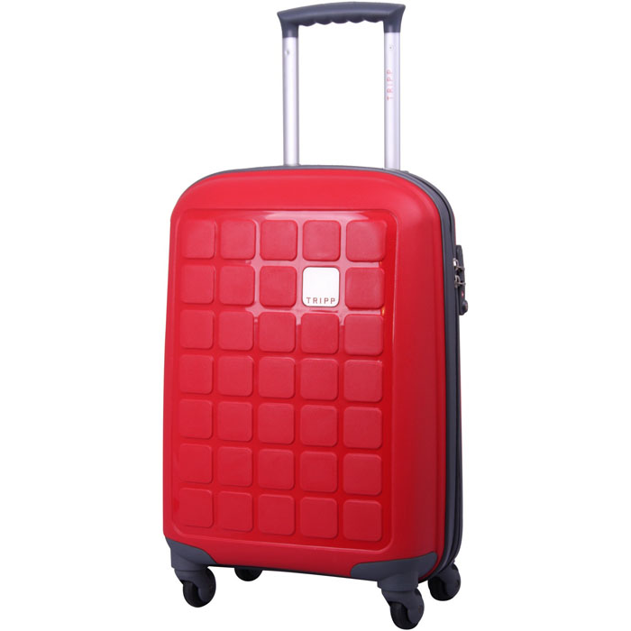awesome wave red hand luggage suitcase