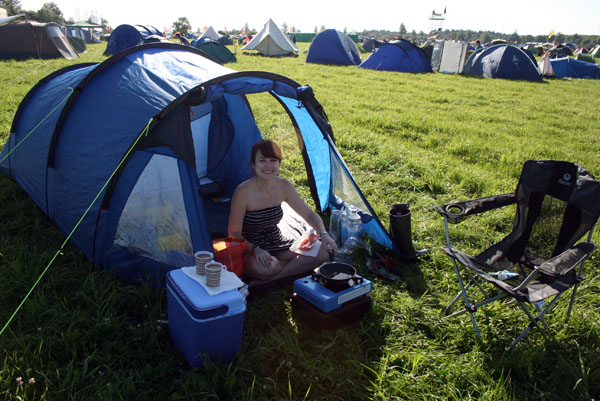 Camping at Womad