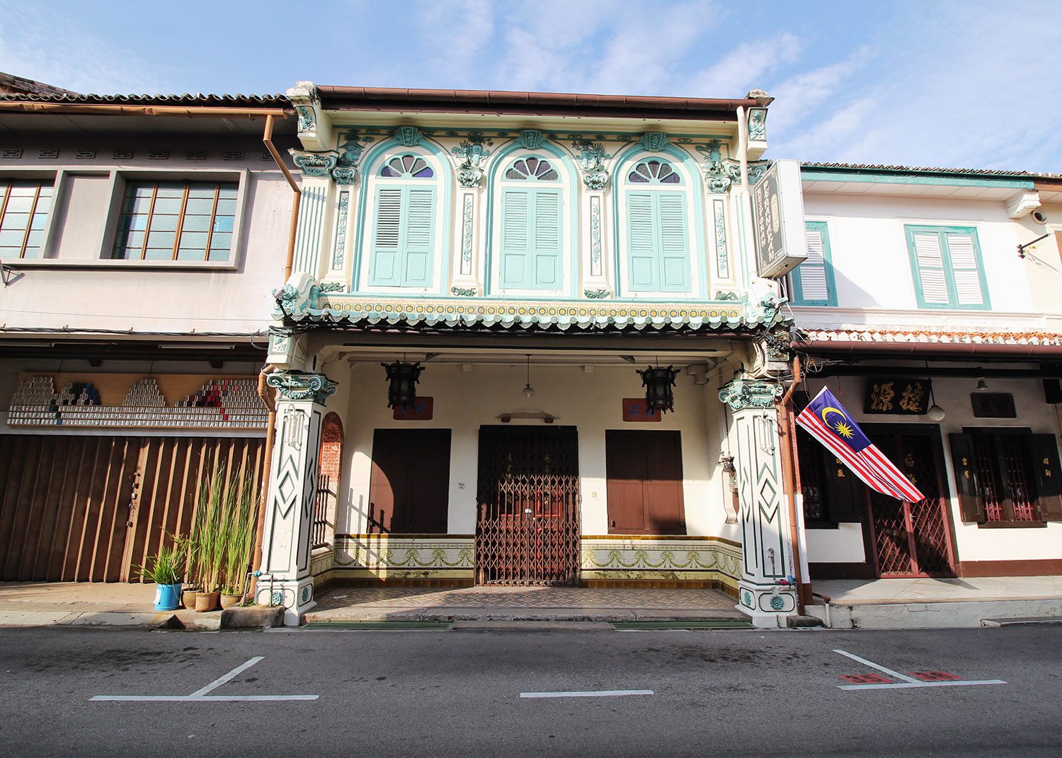 Colonial style buildings in Malacca
