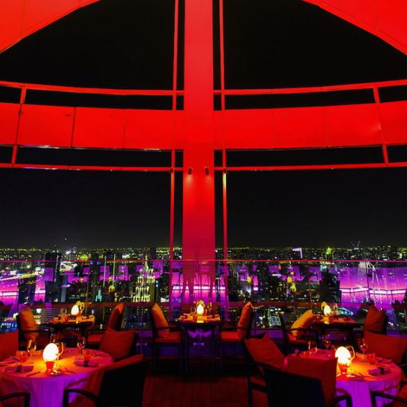 Bangkok Rooftop Bar red sky