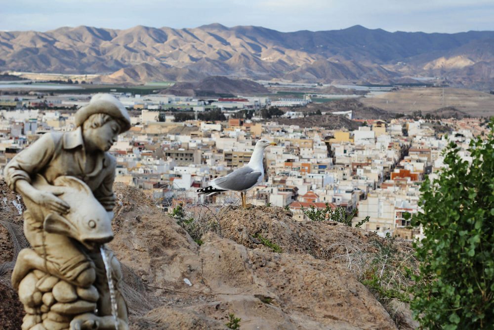 View of Aguila in Murcia. The mountains can be seen in the background.